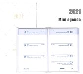 Mini Brepols agenda 2021 - RIVOLI - Armada - Wit  - 7d/2p - 4talig - Klein/mini formaat: 7,1 x 10,2 cm