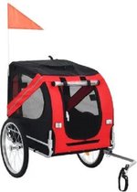 Hondenfietskar - Fietskar Top Travel - Large - Rood