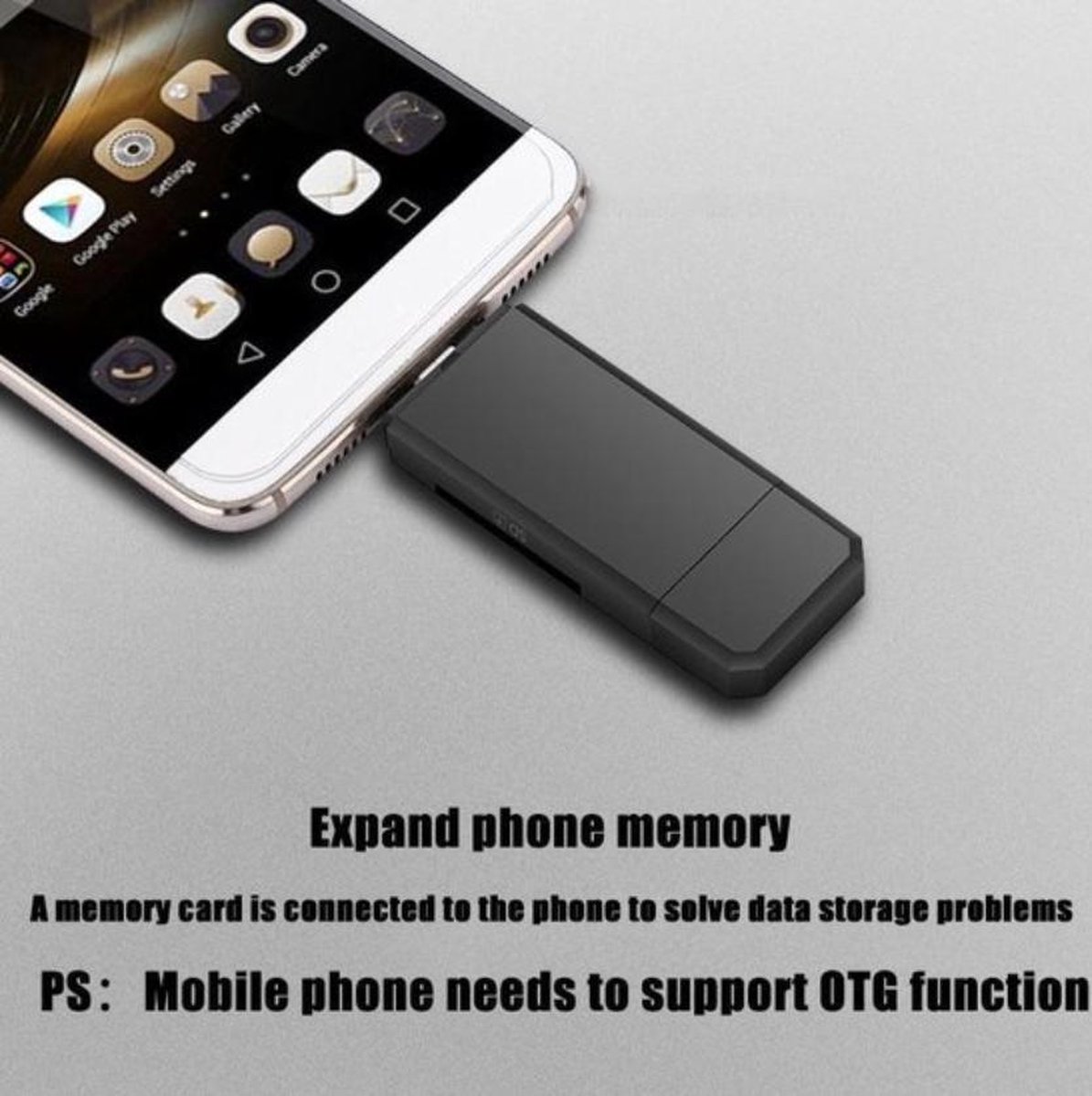 Jumalu 5 in 1 USB TypeC/OTG Card Reader/Writer Multifunctioneel