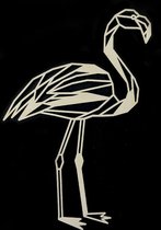 Houten Dierenkop • Houten Flamingo • Dierenkop Flamingo • Klein • Populier • Houten Dier • Wandecoratie