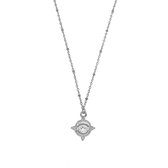 Eye tag ketting - Zilver - 42 cm