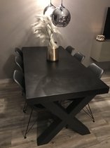 Zwarte eettafel