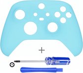 Controller Behuizing Shell - Xbox Draadloze Controller – Series X & S - Soft Touch Hemelsblauw