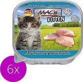 Mac’s Kittenvoer kuipje 98% vlees - Kalkoen, kip en zalm 16 x 100g