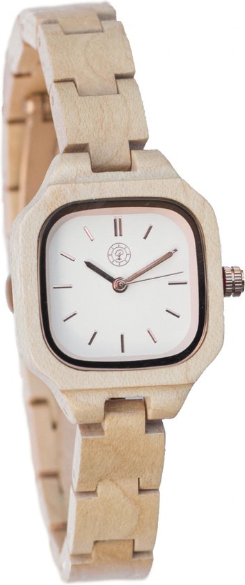 Greenwatch Pearl Eikenhout Houten Horloge Dames - Cadeautip |
