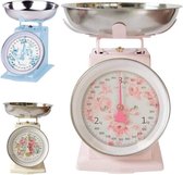 RETRO KEUKENWEEGSCHAAL shabby chic beige 3 KG