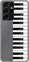 Samsung Galaxy S21 Ultra - Smart cover - Transparant - Piano