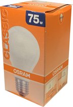 1x Osram standaard gloeilamp 75W mat E27 GLS Frosted