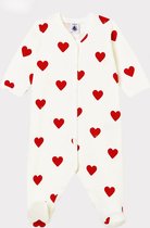 Petit Bateau Molton slaappakje met rode hartjes voor baby Meisjes Boxpak - Maat 68