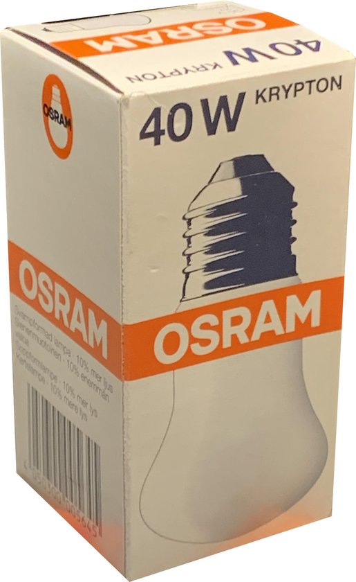 Harde ring strijd Orthodox Osram Krypton 40W E27 grote fitting 230V paddestoel lamp | bol.com