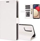 Samsung Galaxy A02s hoesje - Wallet bookcase - Wit - GSM Hoesje - Telefoonhoesje Geschikt Voor: Samsung Galaxy A02s