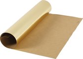 Faux Leather Papier, B: 49 cm, unikleurig,met folie, 350 gr, goud, 1 m/ 1 rol