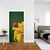 Deursticker Bloemen 4 - 100 x 250 cm - Gratis installatie-kit - Snelle levering