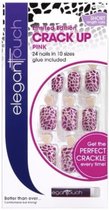 Elegant Touch Kunstnagels Crack Up Pink 24 stuks