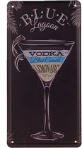 Amerikaans nummerbord - Blue Lagoon Cocktail