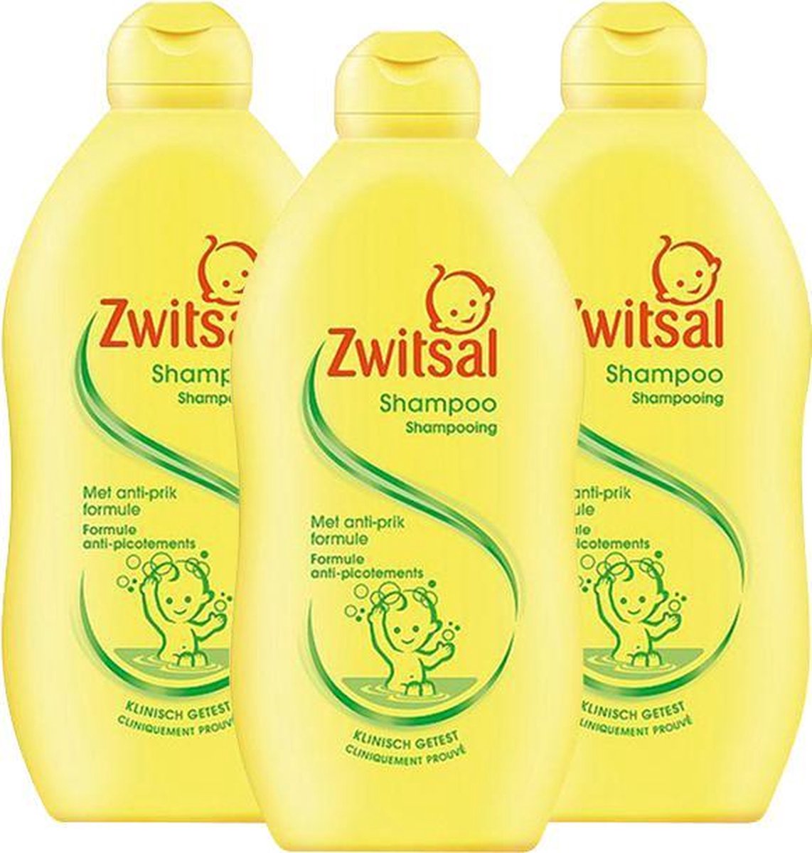 Zwitsal Baby - Anti Prik Shampoo - 3 x 200ml  - Voordeelverpakking