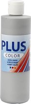 Plus Color Acrylverf, zilver, 250 ml/ 1 fles