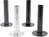 voetplaat thermisch verzinkt en gecoat Ral 7016 grijs 54x2x300mm