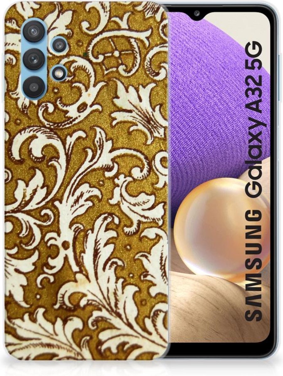 Siliconen Hoesje Samsung Galaxy A32 5G Barok Goud