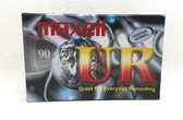 Cassette Audio Maxell UR 90 Position / normale Convient parfaitement à toutes fins d'enregistrement / scellé bande cassette Blanco / cassette / baladeur / enregistreur à cassettes Maxell.