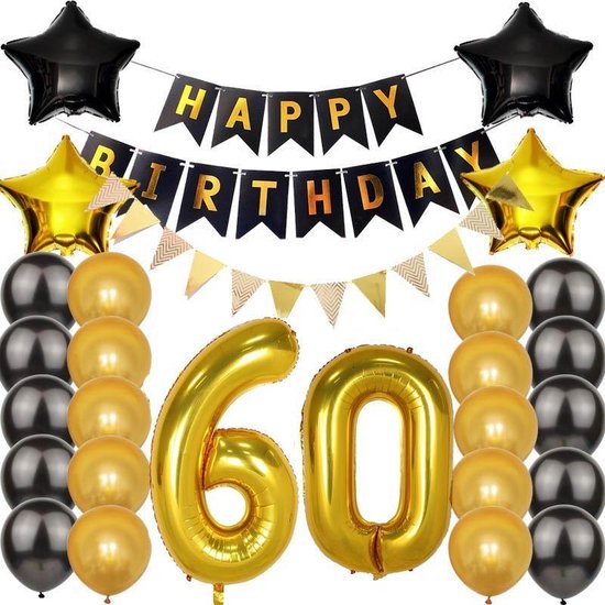 Verjaardag 60 Jaar | Feest | Jubileum | Feestversiering | Verjaardag Vieren  |... | bol