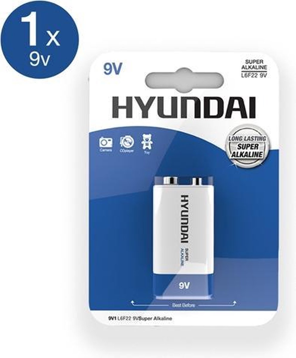 Hyundai - Super Alkaline 9V Batterij