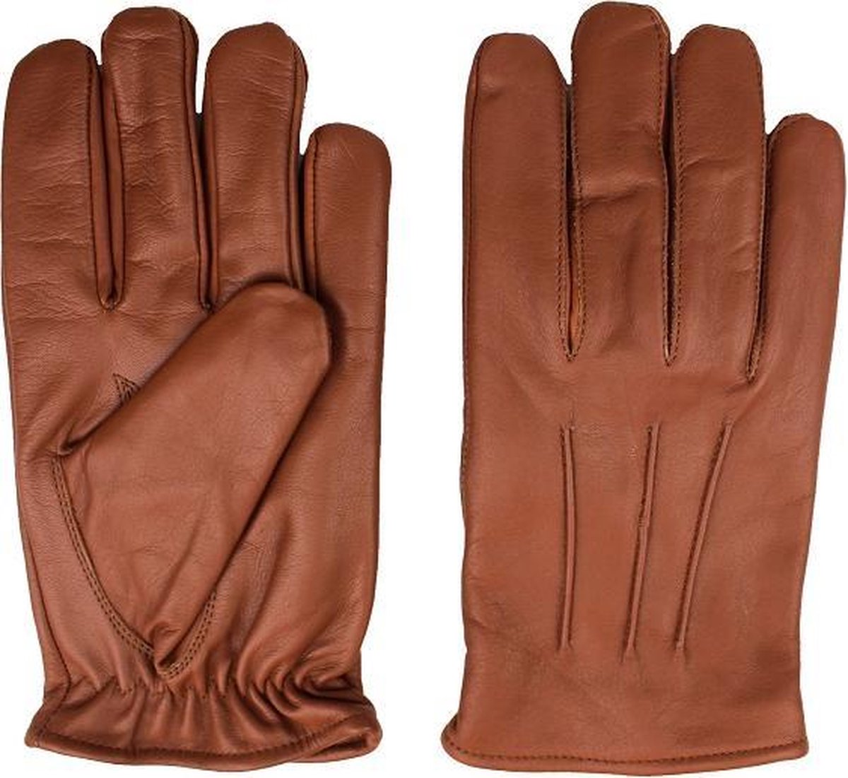 Swift Classic Leren Winterhandschoenen Heren - Leren Handschoenen Dames - Winterhandschoenen - Fleece en Gevoerd - Nappa Bruin - Maat L