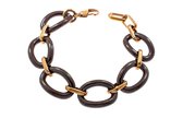 Edelstaal armband verguld met rosé goud en keramiek model MEGHAN van nd creation