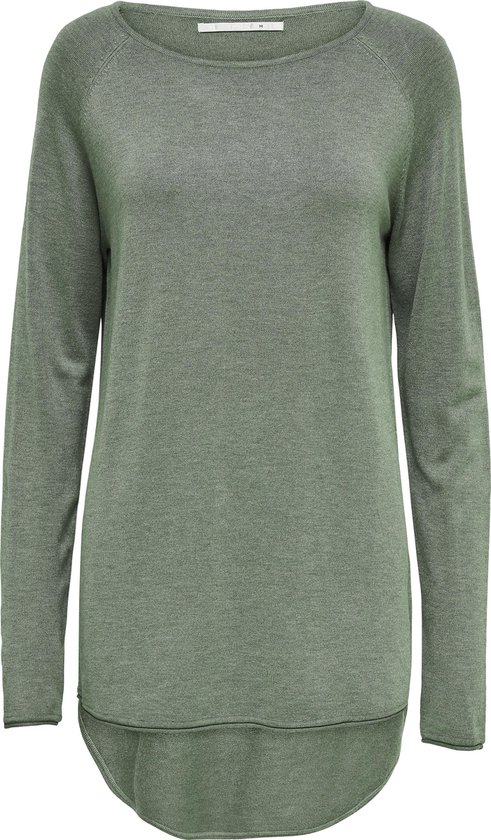 ONLY ONLMILA LACY L/S LONG PULLOVER KNT NOOS Dames Trui Groen - Maat XS |  bol.com
