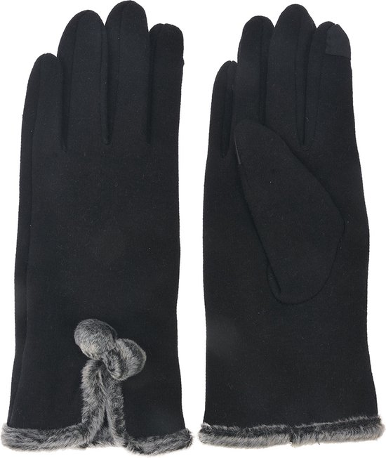 Modieuze handschoenen - handschoenen - zwart - 8x24x