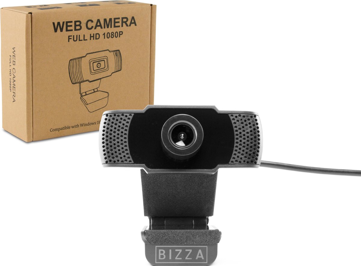 BIZZA Webcam Full HD - Webcam voor PC - Webcam met microfoon - webcams - 1080p - Webcam usb