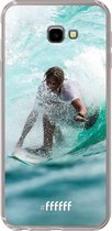 6F hoesje - geschikt voor Samsung Galaxy J4 Plus -  Transparant TPU Case - Boy Surfing #ffffff