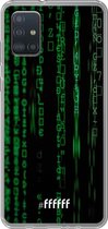 6F hoesje - geschikt voor Samsung Galaxy A52 - Transparant TPU Case - Hacking The Matrix #ffffff