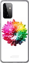 6F hoesje - geschikt voor Samsung Galaxy A72 -  Transparant TPU Case - Rainbow Pompon #ffffff