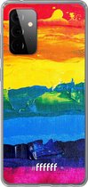 6F hoesje - geschikt voor Samsung Galaxy A72 -  Transparant TPU Case - Rainbow Canvas #ffffff