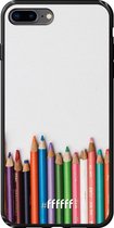 iPhone 7 Plus Hoesje TPU Case - Pencils #ffffff