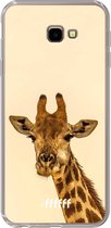 6F hoesje - geschikt voor Samsung Galaxy J4 Plus -  Transparant TPU Case - Giraffe #ffffff
