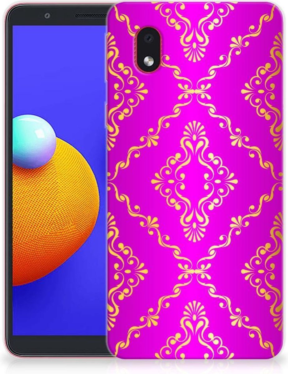 Siliconen Hoesje Samsung Galaxy A01 Core Barok Roze