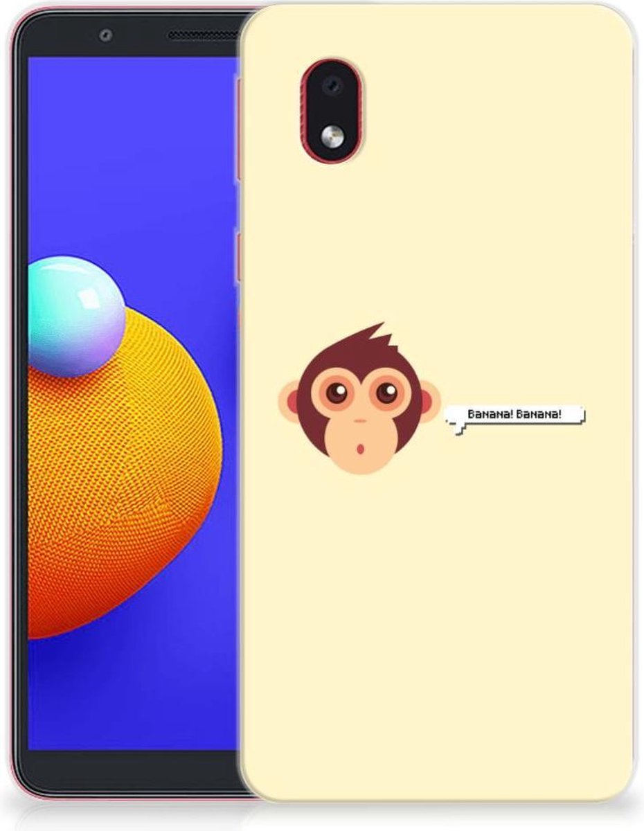 Samsung Galaxy A01 Core Telefoonhoesje met Naam Monkey