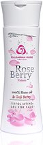 Exfoliating shower gel Rose Berry Nature | Rozen cosmetica met 100% natuurlijke Bulgaarse rozenolie en rozenwater