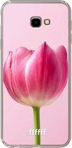 6F hoesje - geschikt voor Samsung Galaxy J4 Plus -  Transparant TPU Case - Pink Tulip #ffffff