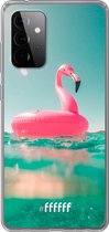 6F hoesje - geschikt voor Samsung Galaxy A72 -  Transparant TPU Case - Flamingo Floaty #ffffff