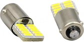 Lampe de voiture BAX9S 2 pcs | LED lumière de plaque d'immatriculation | 20-SMD blanc lumière du jour 6000K | 12V DC