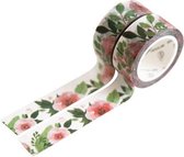 Washi Tape | Set van 2 Rollen Washi Tape Pink Flowers | Papier en DIY