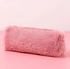 foto van Leuk oud roze etui met zachte vacht - Zachte fluffy etui met vacht - 20 cm