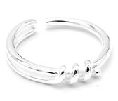 Dielay - Ring Knoop - 925 Sterling Zilver - One Size