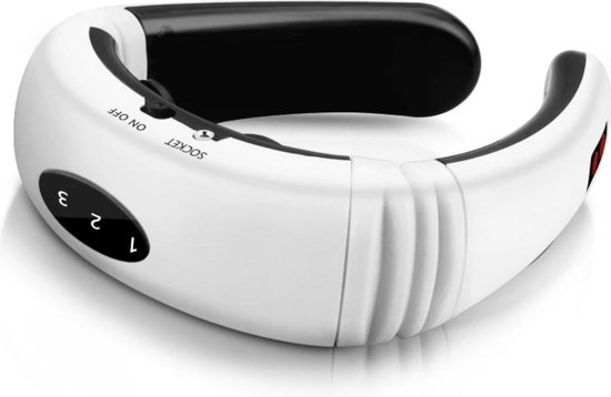 Luxe Nekmassage Apparaat doormiddel van elektronische stimulering - Nekkussen Massage Kussen - Geschikt voor Nekklachten / Migraine / Stijfheid / Stress - Massageapparaat voor Nek / Schouder