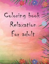 Coloring book relaxation for adult