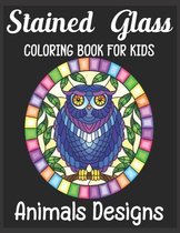 stained glass Coloring Book For Kids Animals Designs
