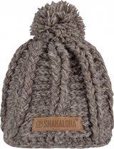 Shakaloha Gebreide Wollen Muts Heren & Dames Beanie Hat van schapenwol met polyester fleece voering - Boss Beanie LBrown Unisex - One Size Wintermuts